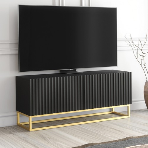 Stand cabinet fluted black - fluted,