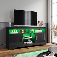 Black TV Stand Cabinet Unit