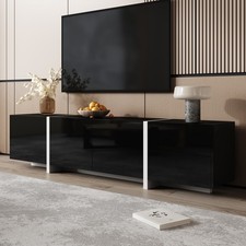 TV Stand 170 cm Black TV Unit