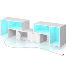 Rolanstar Modern TV Stand LED